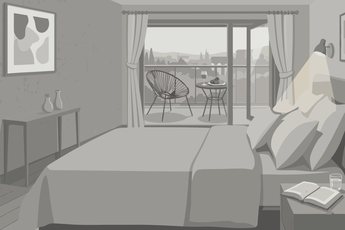 Bungalow-Suite mit 2 Schlafzimmern und Meerblick